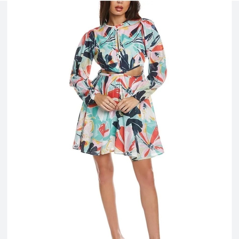 NWT Walter Baker Hannah Floral Dress Cut Out